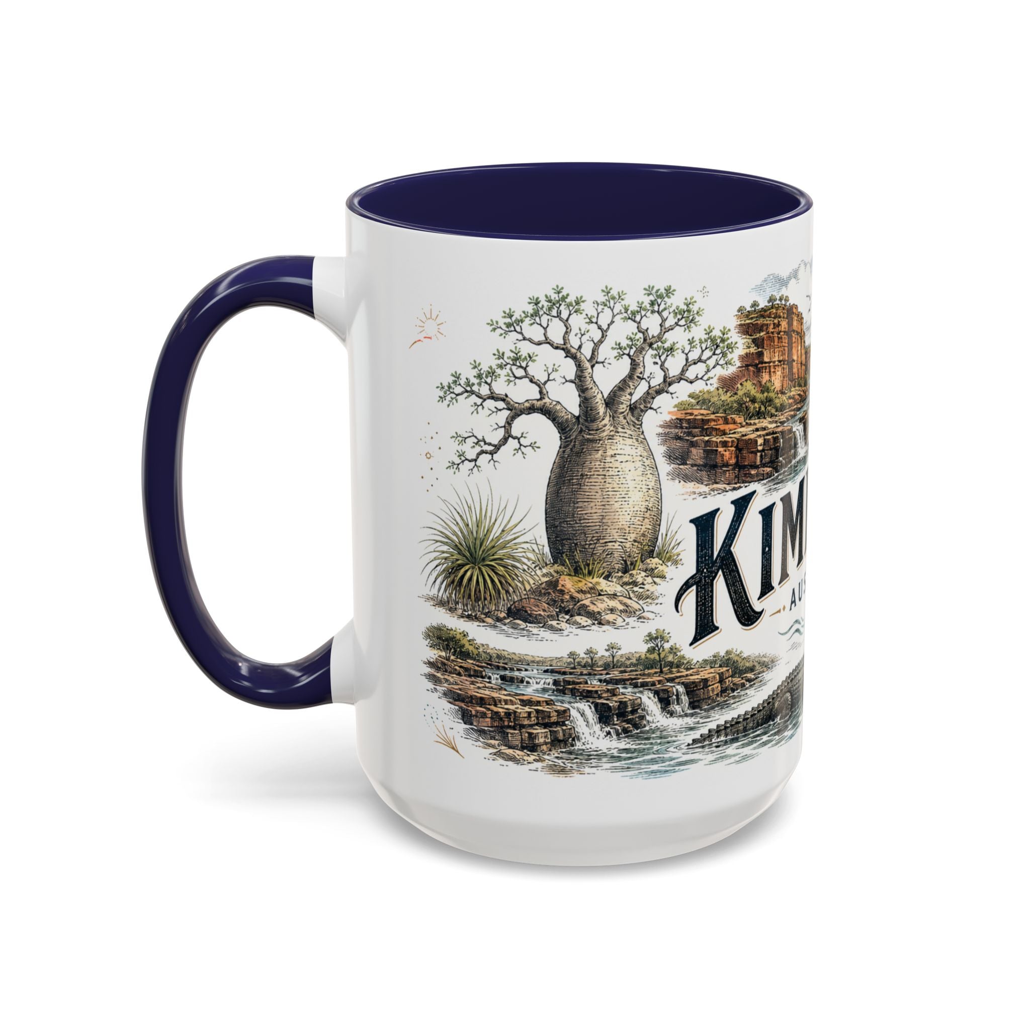 Kimberley Mug, Australia Travel Souvenir, Bucket List Gift, Accent Ceramic Coffee Mug 11oz 15oz