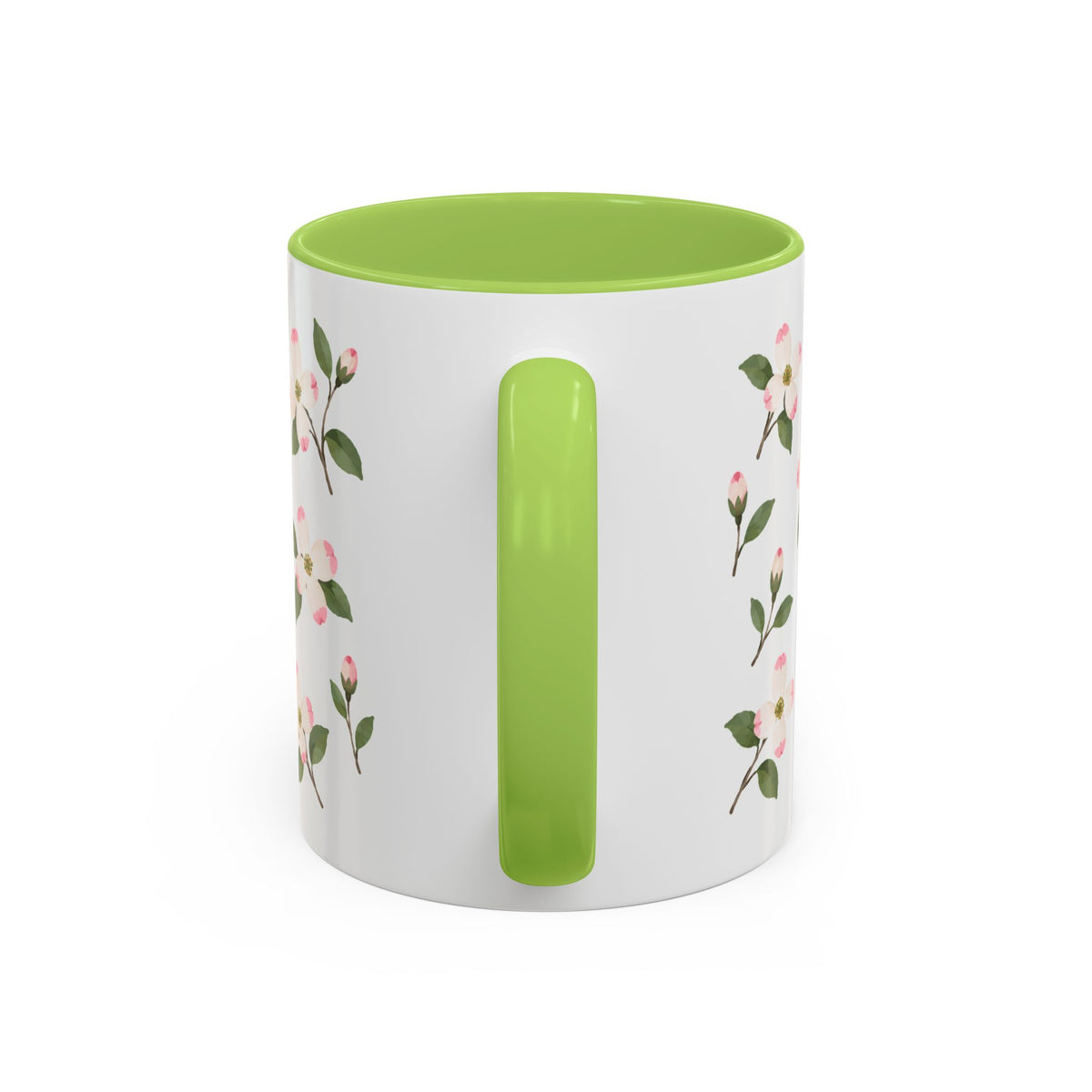 Virginia American Dogwood Mug, State Flower Floral Coffee Cup, 11oz Botanical Gift