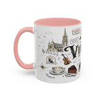 Vienna Coffee Mug | Austria Souvenir Travel Gift | Accent Color Ceramic 11oz 15oz