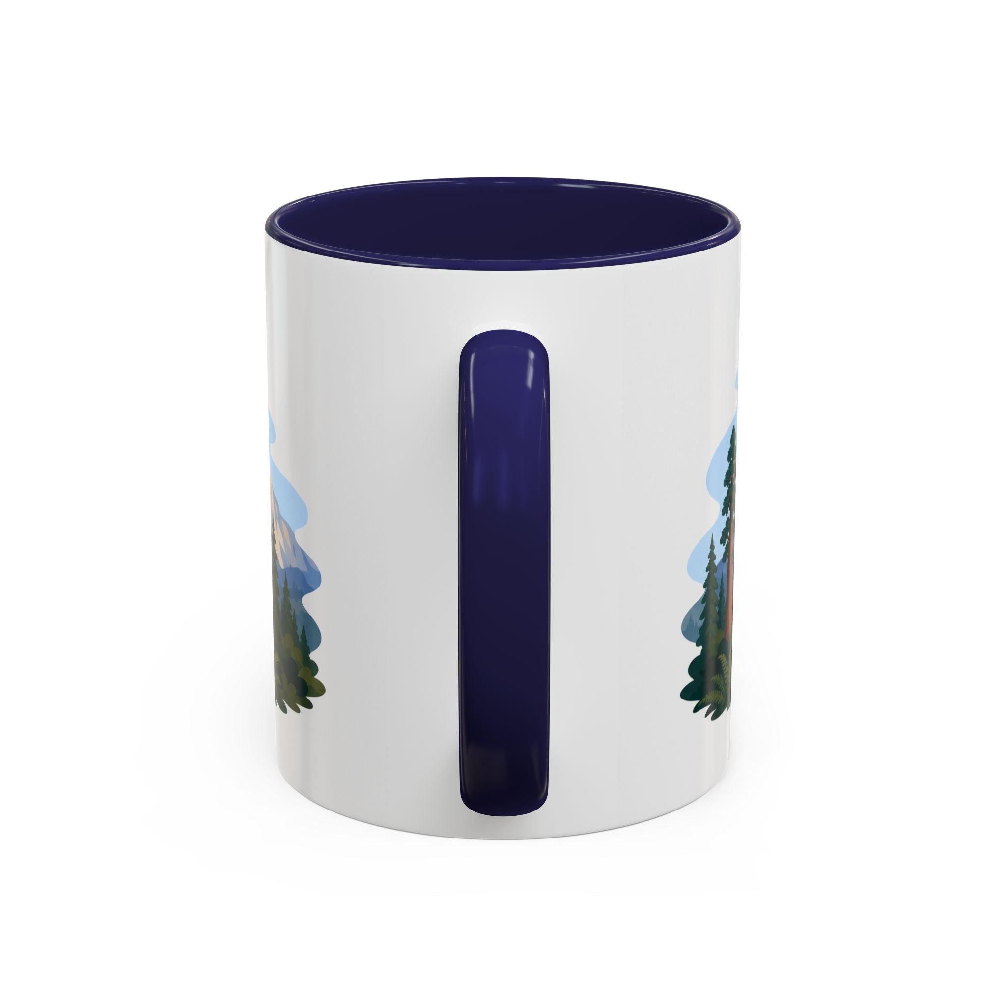Sequoia National Park Coffee Mug | Solid Color Block Park Souvenir | 11oz 15oz Accent Mug