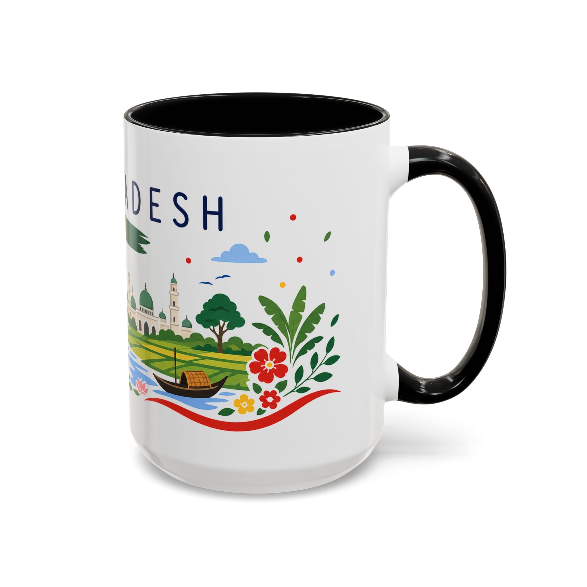 Bangladesh Coffee Mug | Travel Souvenir Accent Mug | Country Gift Ceramic Cup 11oz 15oz