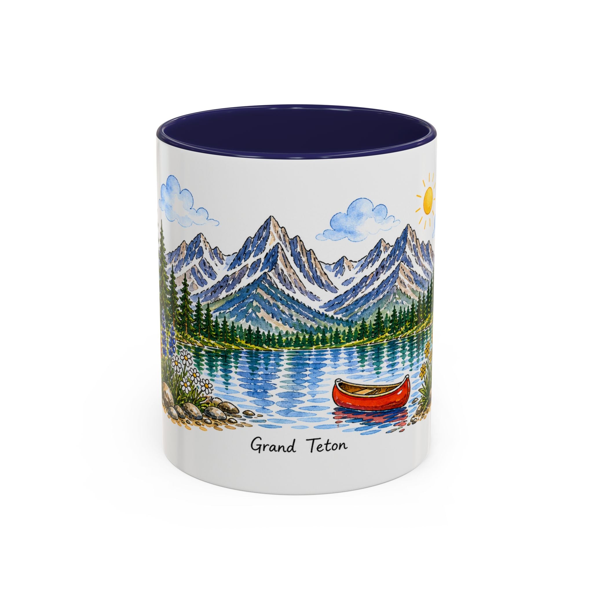 Grand Teton National Park Mug | US Travel Souvenir Accent Coffee Mug | 11oz 15oz Ceramic Cup