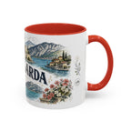 Lake Garda Mug, Italy Travel Souvenir, Bucket List Gift, Accent Ceramic Coffee Mug 11oz 15oz