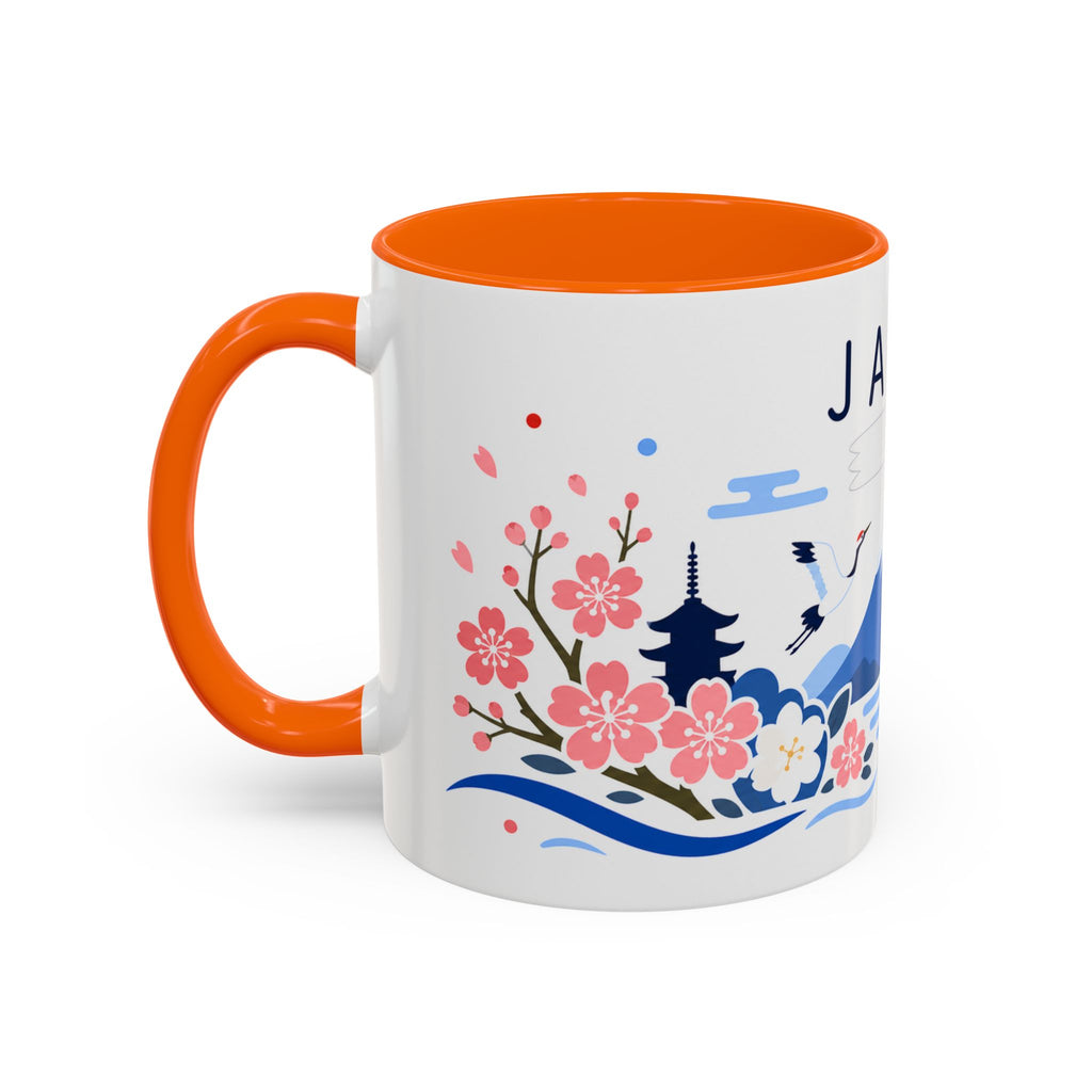 Japan Coffee Mug | Travel Souvenir Accent Mug | Country Gift Ceramic Cup 11oz 15oz