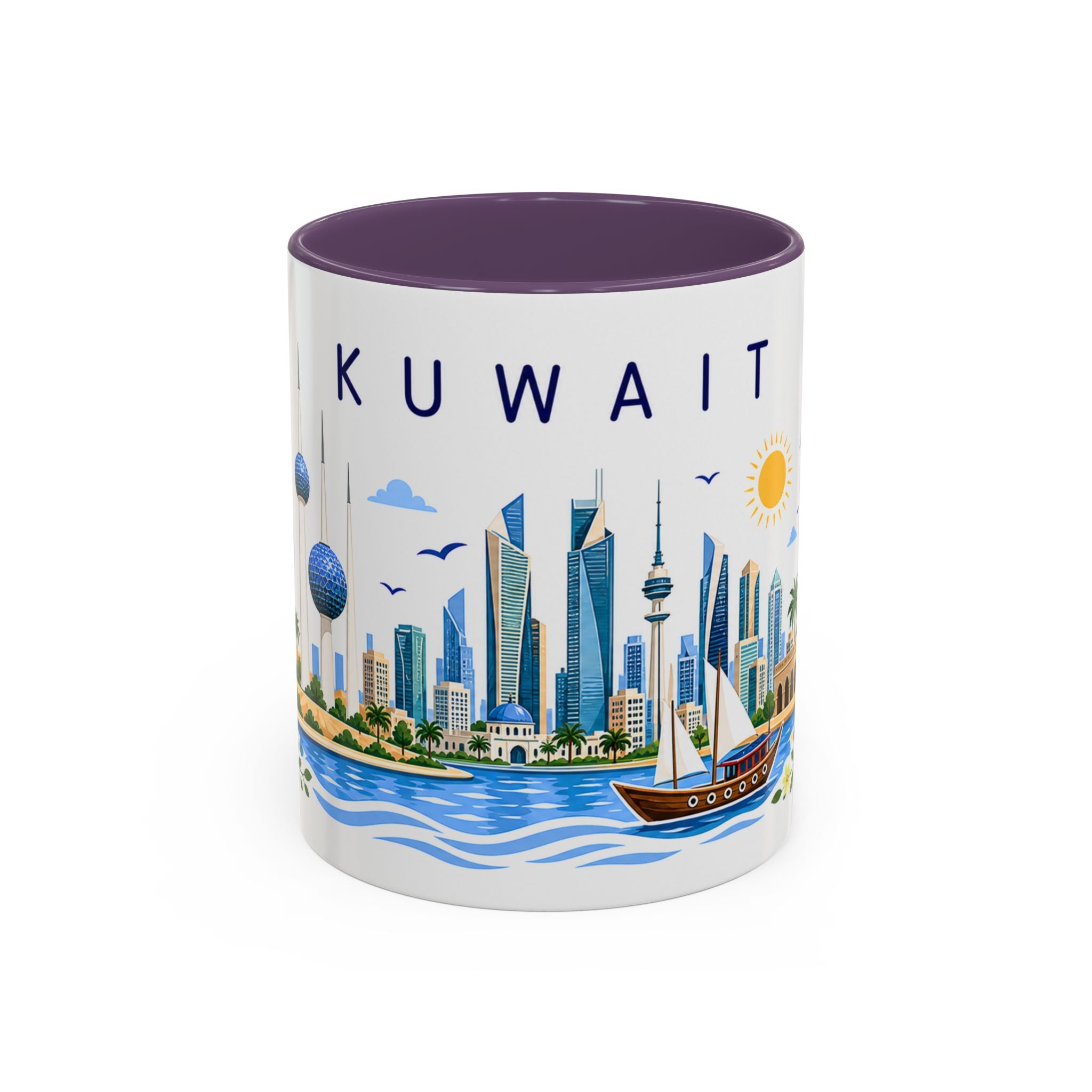 Kuwait Coffee Mug | Travel Souvenir Accent Mug | Place Gift Ceramic Cup 11oz 15oz