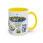 Helsinki Illustrated Travel Mug | City Souvenir Accent Coffee Mug | 11oz 15oz Ceramic Cup