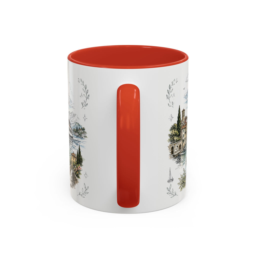 Lake Como Mug, Italy Travel Souvenir, Bucket List Gift, Accent Ceramic Coffee Mug 11oz 15oz
