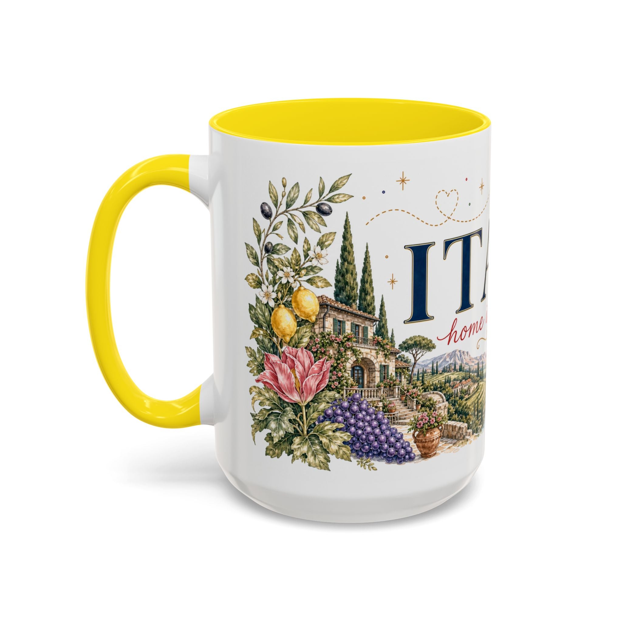 Italy Home Country Mug | Moving Away Gift | Long Distance Friendship | 11 oz 15 oz Accent Mug