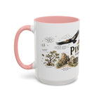 Pinnacles National Park Coffee Mug | California Rock Climbing Condor Gift | Accent Color Ceramic 11oz 15oz