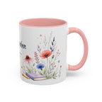 Personalized Kindergarten Teacher Mug | Custom Name Wildflower Rainbow Cup | Back to School Gift