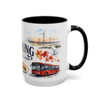 Taichung Coffee Mug | Taiwan Travel Souvenir | Vintage Illustrated City Gift | 11 oz 15 oz Accent Mug