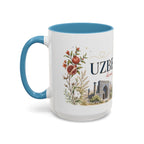Uzbekistan Home Country Mug | Moving Away Gift | Long Distance Friendship | 11 oz 15 oz Accent Mug