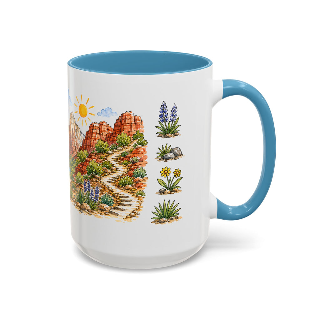 Zion National Park Mug | US Travel Souvenir Accent Coffee Mug | 11oz 15oz Ceramic Cup