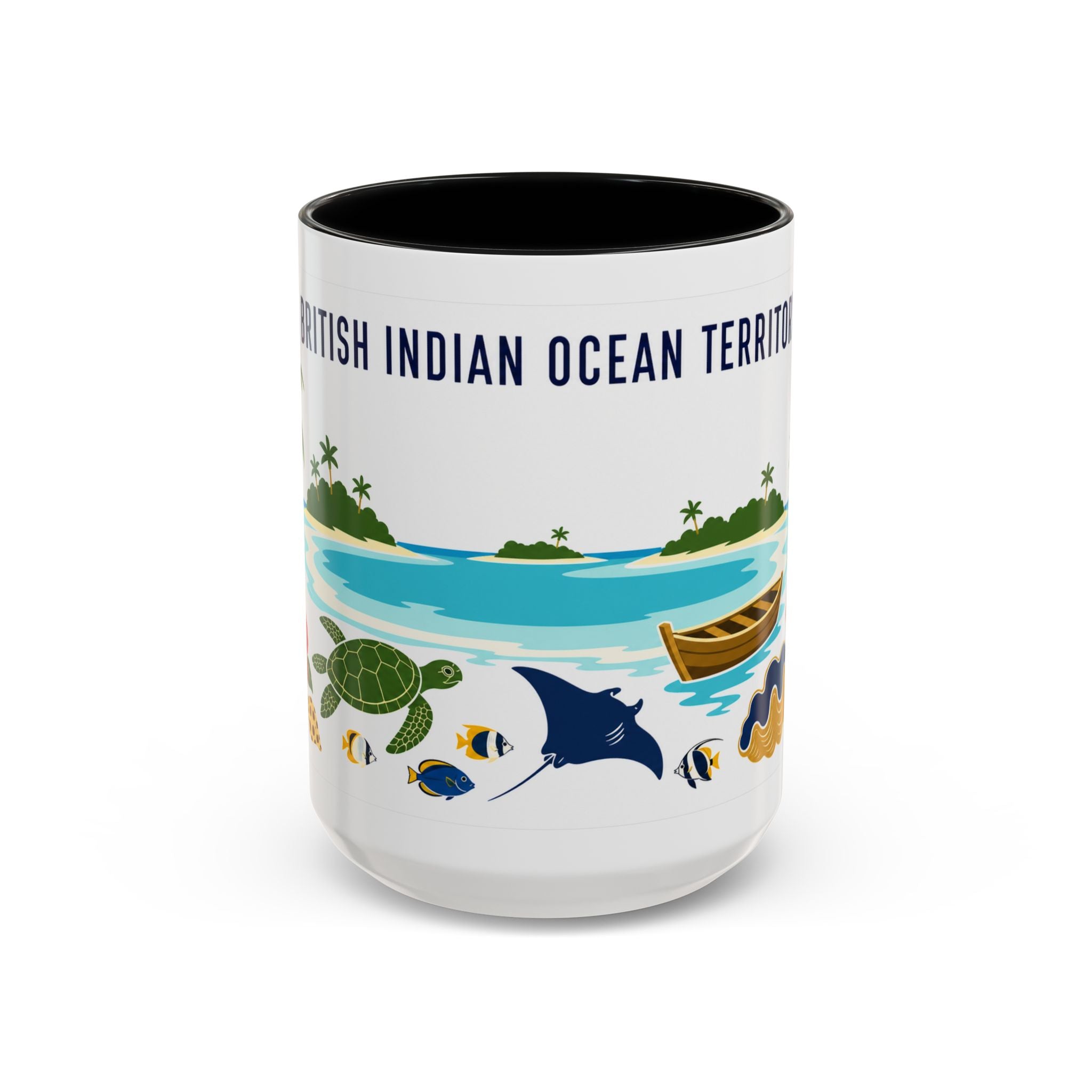 British Indian Ocean Territory Coffee Mug | Travel Souvenir Accent Mug | Country Gift Ceramic Cup 11oz 15oz