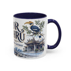 Johor Bahru Coffee Mug | Malaysia Travel Souvenir | Vintage Illustrated City Gift | 11 oz 15 oz Accent Mug