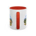 Theodore Roosevelt National Park Coffee Mug | Solid Color Block Park Souvenir | 11oz 15oz Accent Mug