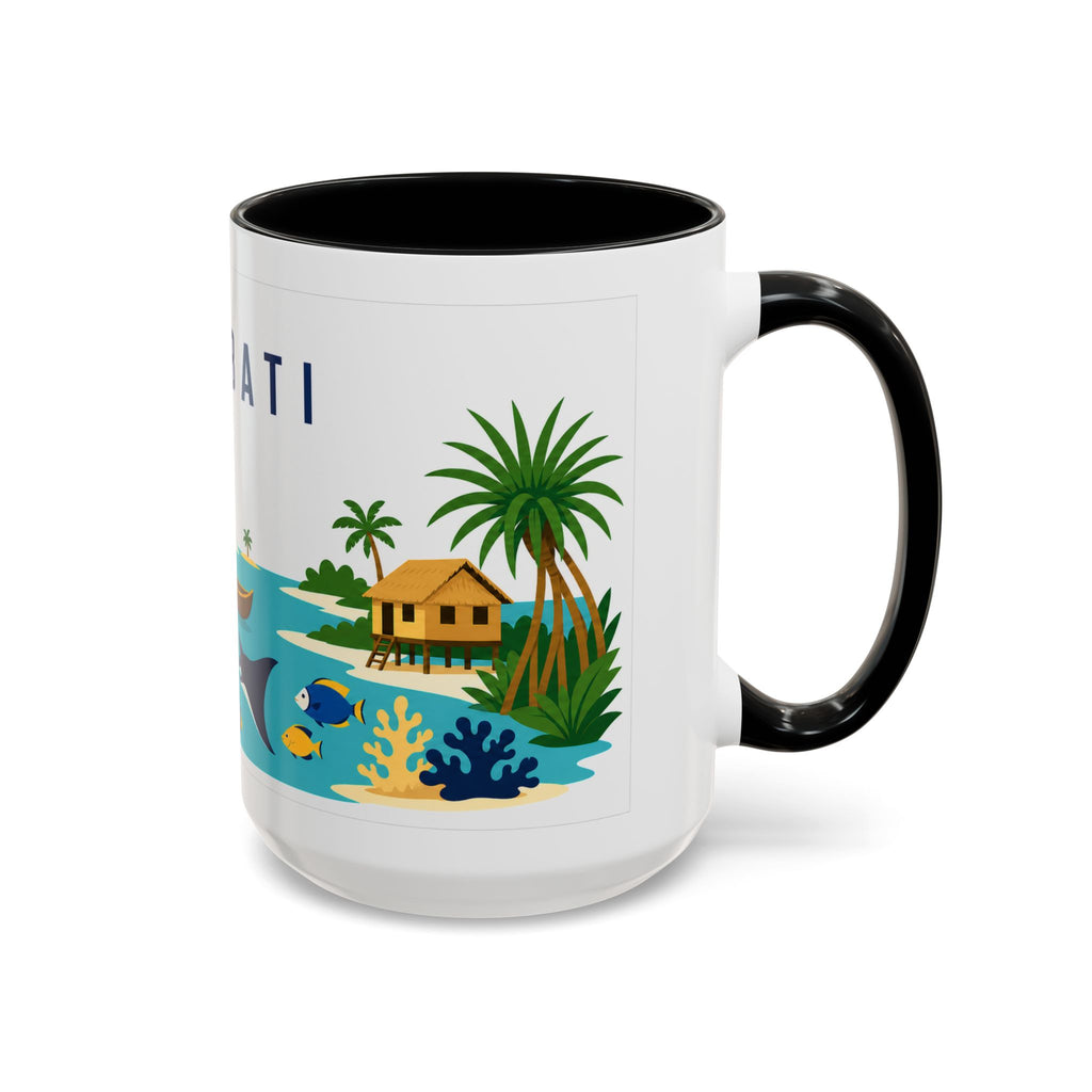 Kiribati Coffee Mug | Travel Souvenir Accent Mug | Country Gift Ceramic Cup 11oz 15oz