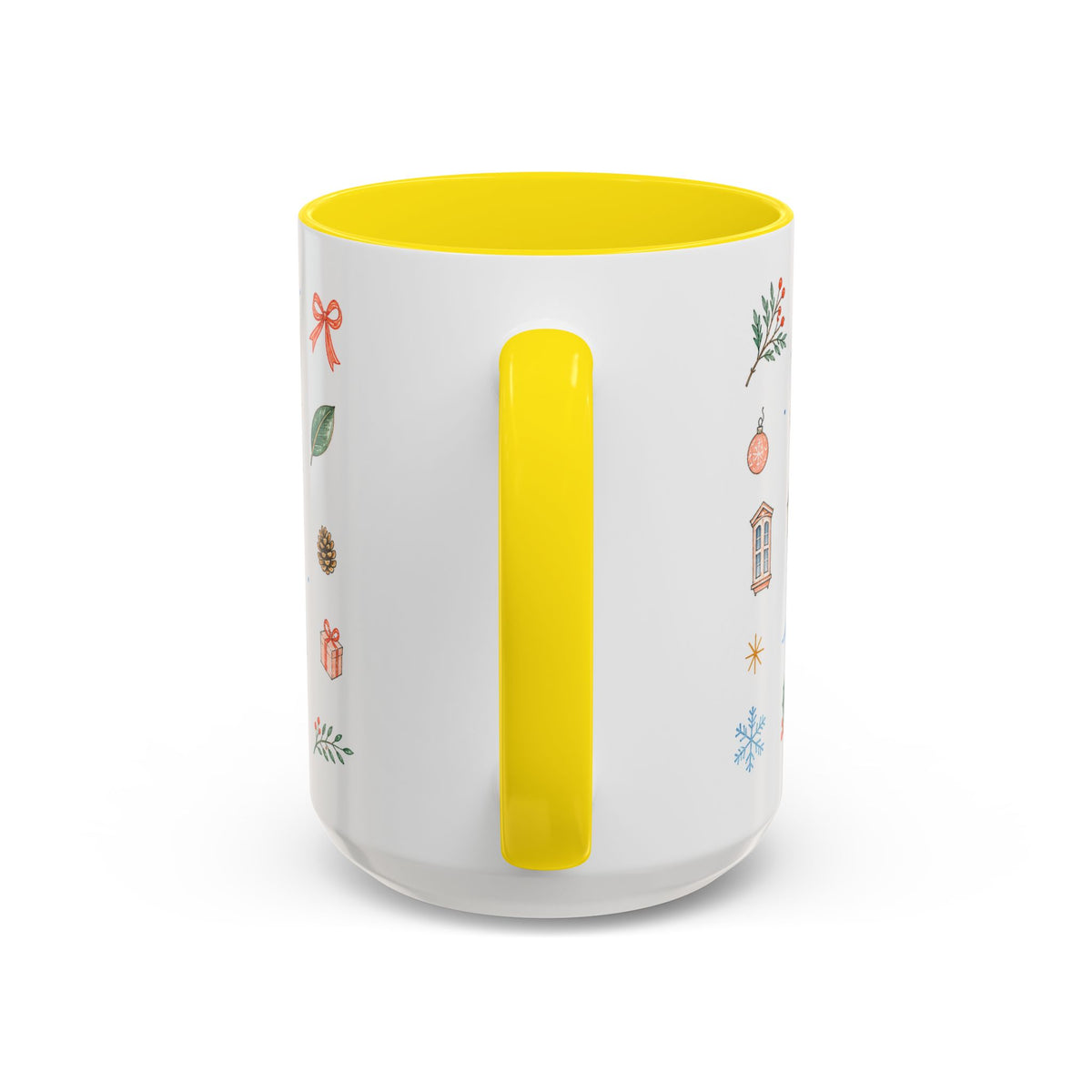 Philadelphia Christmas Mug | Watercolor Travel Souvenir | Holiday Gift | Accent Ceramic Coffee Cup 11oz 15oz
