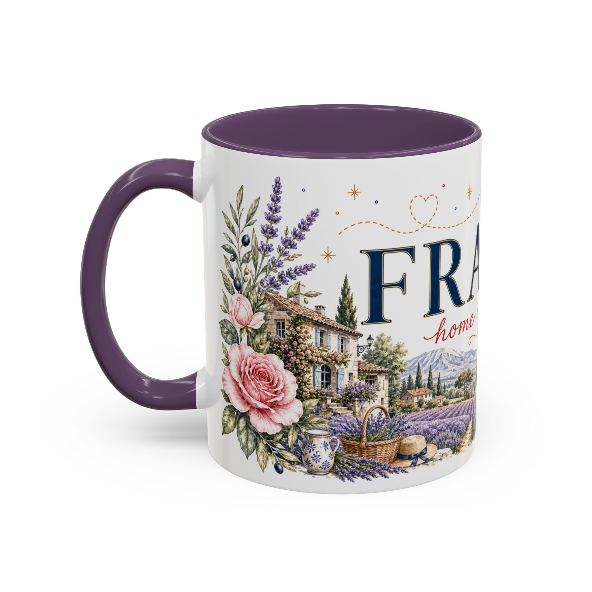 France Home Country Mug | Moving Away Gift | Long Distance Friendship | 11 oz 15 oz Accent Mug