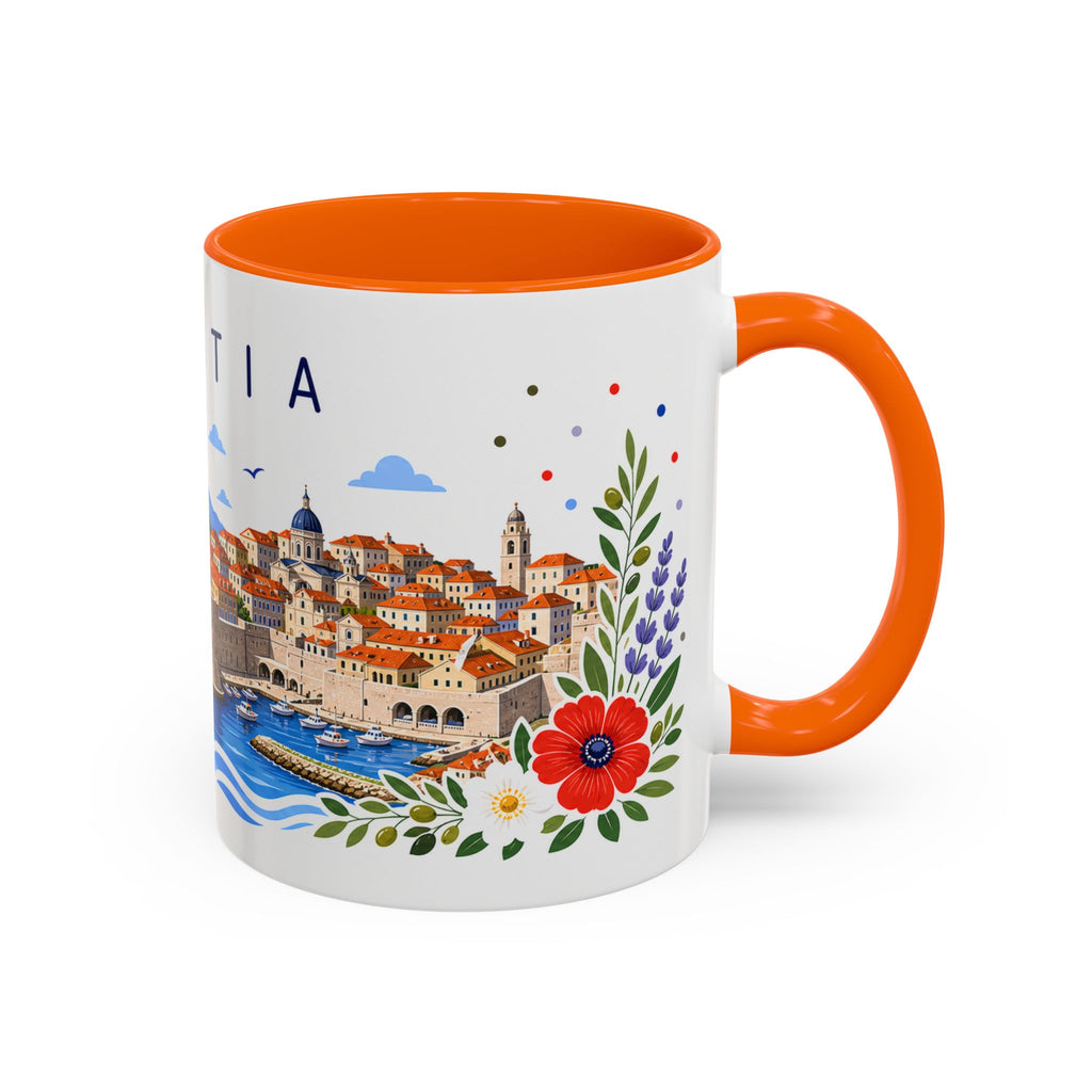 Croatia Coffee Mug | Travel Souvenir Accent Mug | Place Gift Ceramic Cup 11oz 15oz