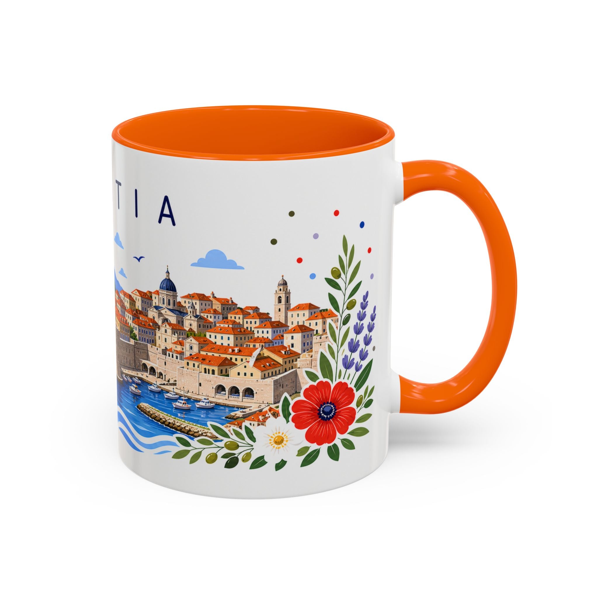 Croatia Coffee Mug | Travel Souvenir Accent Mug | Place Gift Ceramic Cup 11oz 15oz