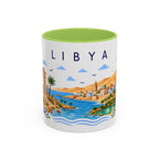 Libya Coffee Mug | Travel Souvenir Accent Mug | Place Gift Ceramic Cup 11oz 15oz