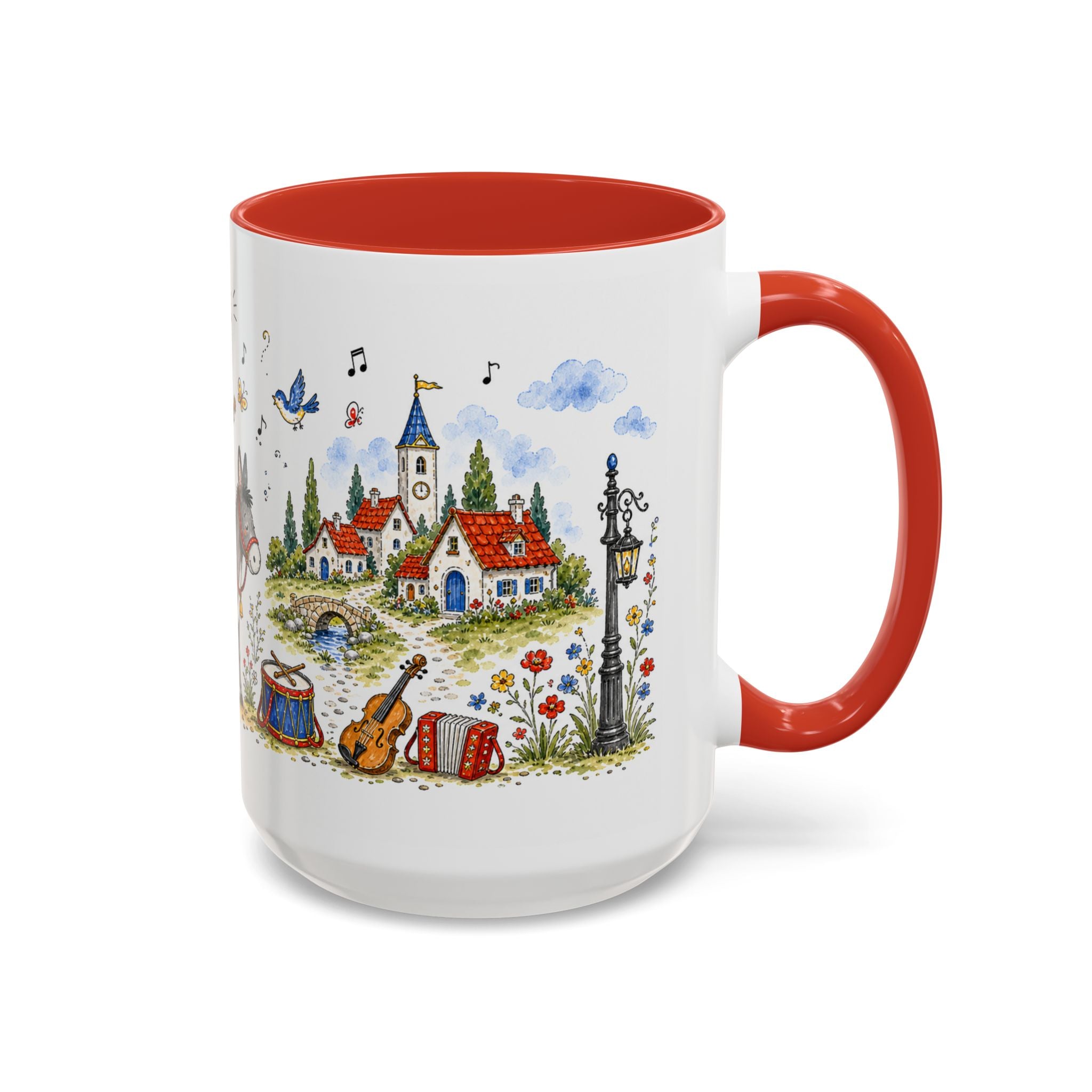 Bremen Town Musicians Mug | Storybook Accent Coffee Mug | EveryLegend