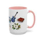 Memphis Illustrated Travel Mug | City Souvenir Accent Coffee Mug | 11oz 15oz Ceramic Cup