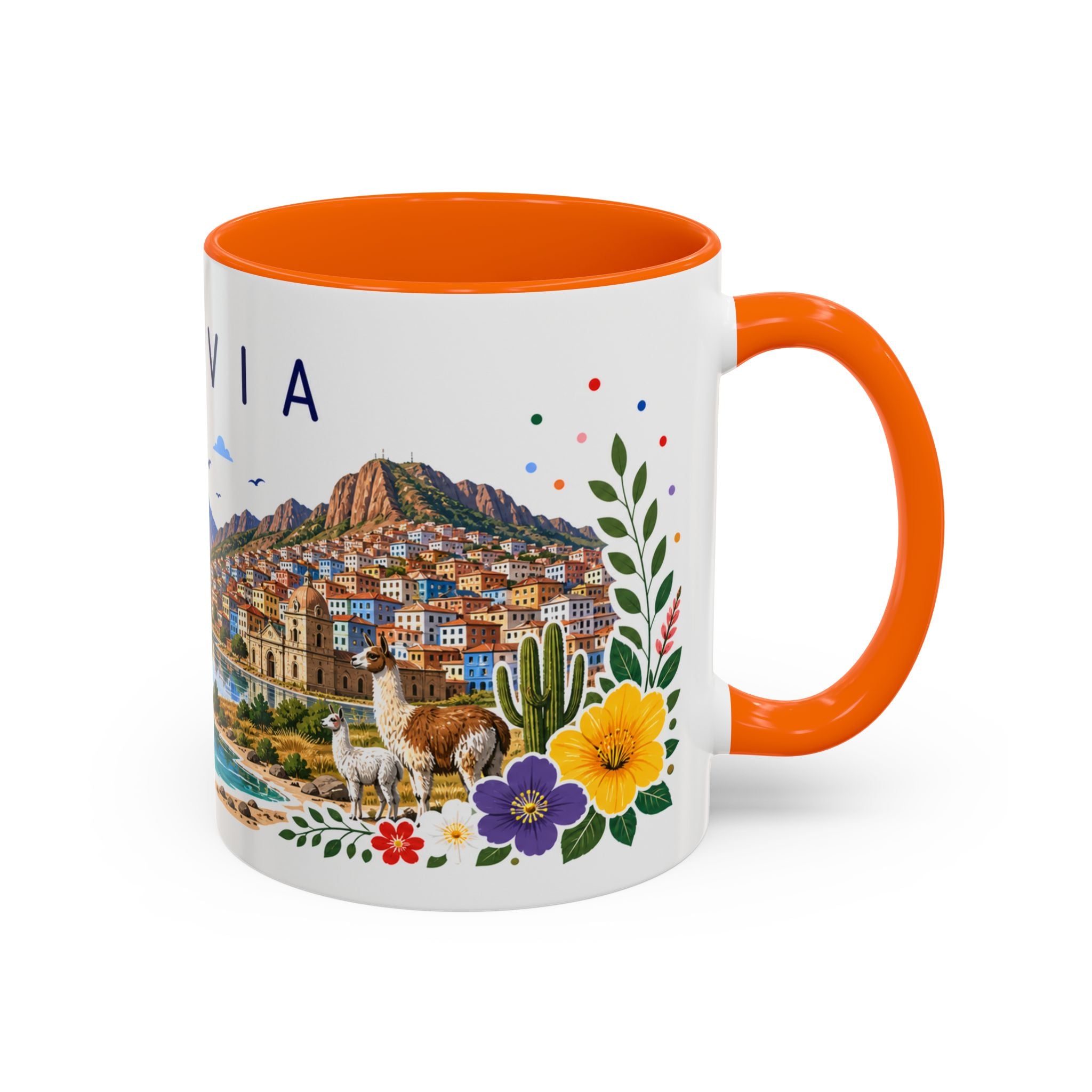 Bolivia Coffee Mug | Travel Souvenir Accent Mug | Place Gift Ceramic Cup 11oz 15oz
