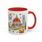 Florence Travel Mug | European City Souvenir Accent Coffee Mug | 11oz 15oz Ceramic Cup