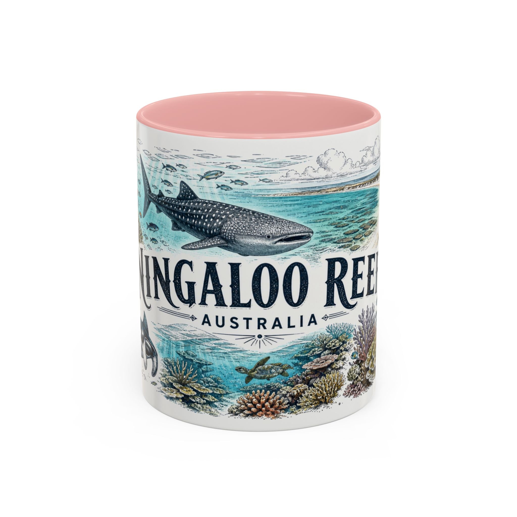 Ningaloo Reef Mug, Australia Travel Souvenir, Bucket List Gift, Accent Ceramic Coffee Mug 11oz 15oz
