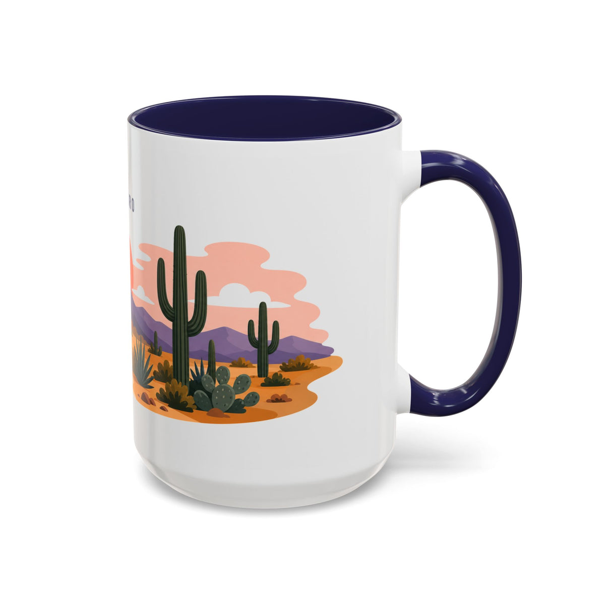 Saguaro National Park Coffee Mug | Solid Color Block Park Souvenir | 11oz 15oz Accent Mug