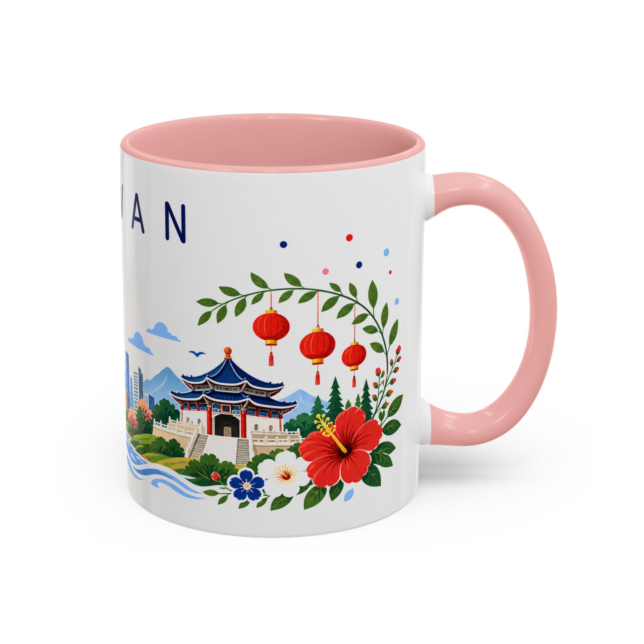 Taiwan Coffee Mug | Travel Souvenir Accent Mug | Place Gift Ceramic Cup 11oz 15oz
