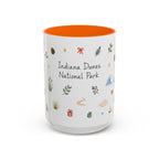 Indiana Dunes National Park Christmas Mug | Watercolor Travel Souvenir | Holiday Gift | Accent Ceramic Coffee Cup 11oz 15oz