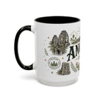 Angkor Coffee Mug | Travel Destination Souvenir Gift | Accent Color Ceramic 11oz 15oz