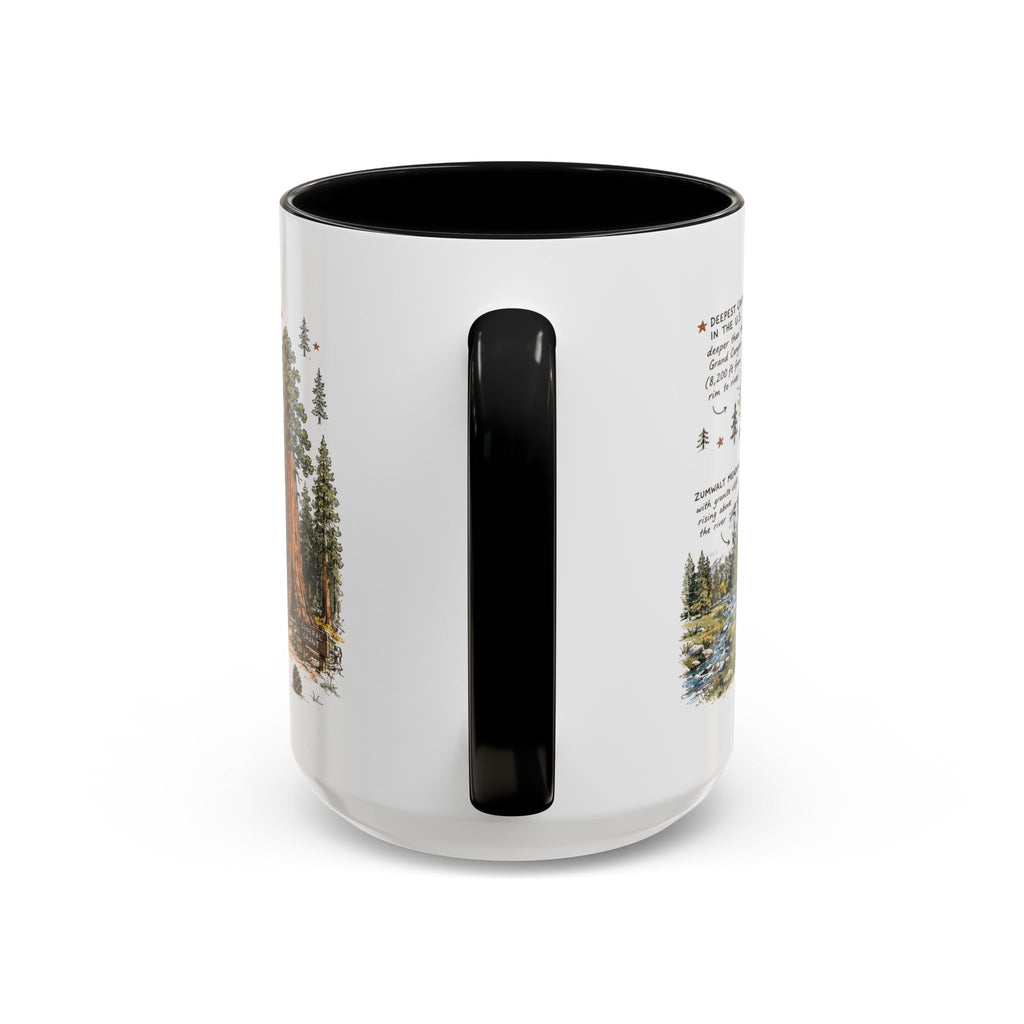 Kings Canyon National Park Coffee Mug | California Sierra Nevada Sequoia Gift | Accent Color Ceramic 11oz 15oz