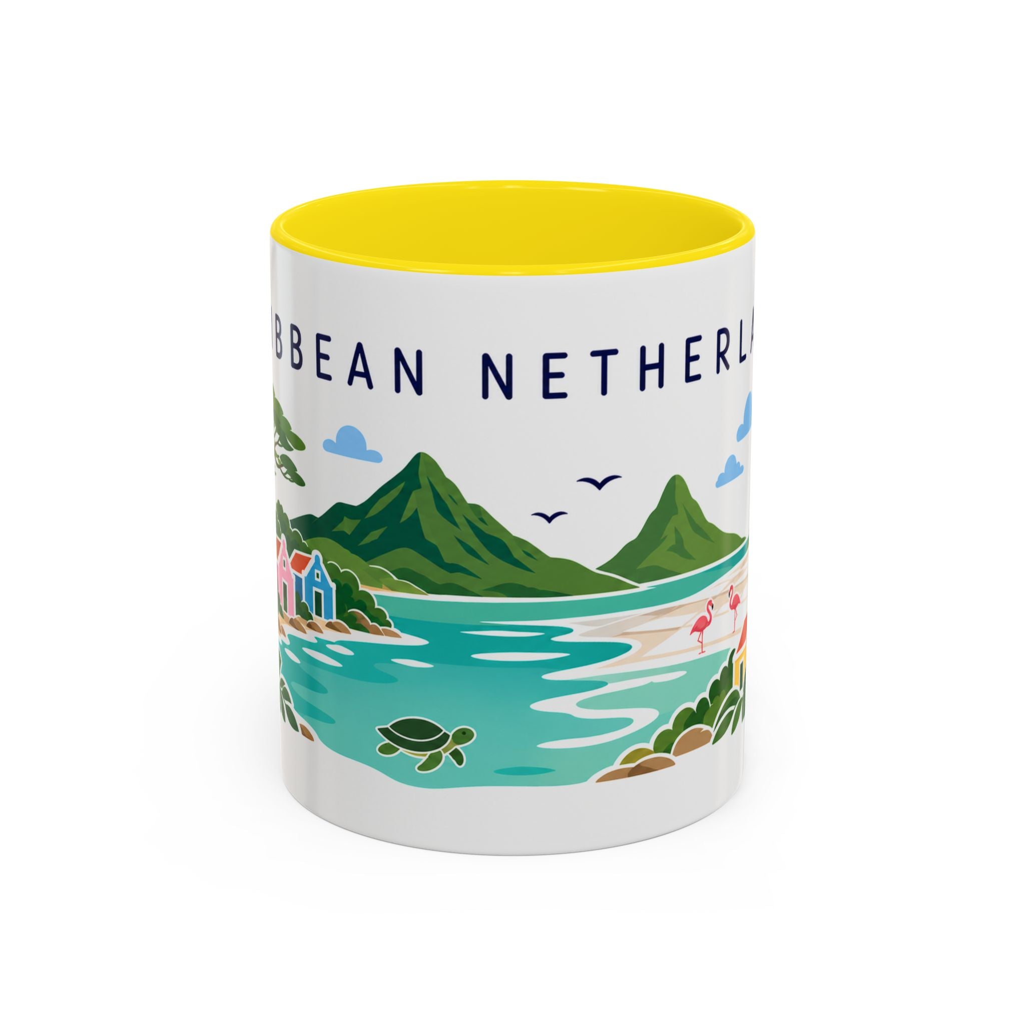 Caribbean Netherlands Coffee Mug | Travel Souvenir Accent Mug | Country Gift Ceramic Cup 11oz 15oz