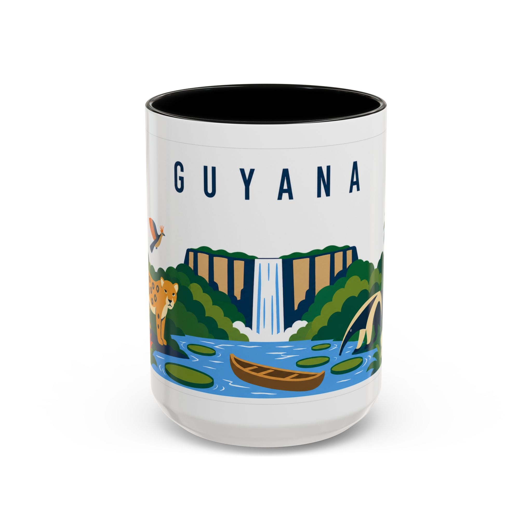Guyana Coffee Mug | Travel Souvenir Accent Mug | Country Gift Ceramic Cup 11oz 15oz