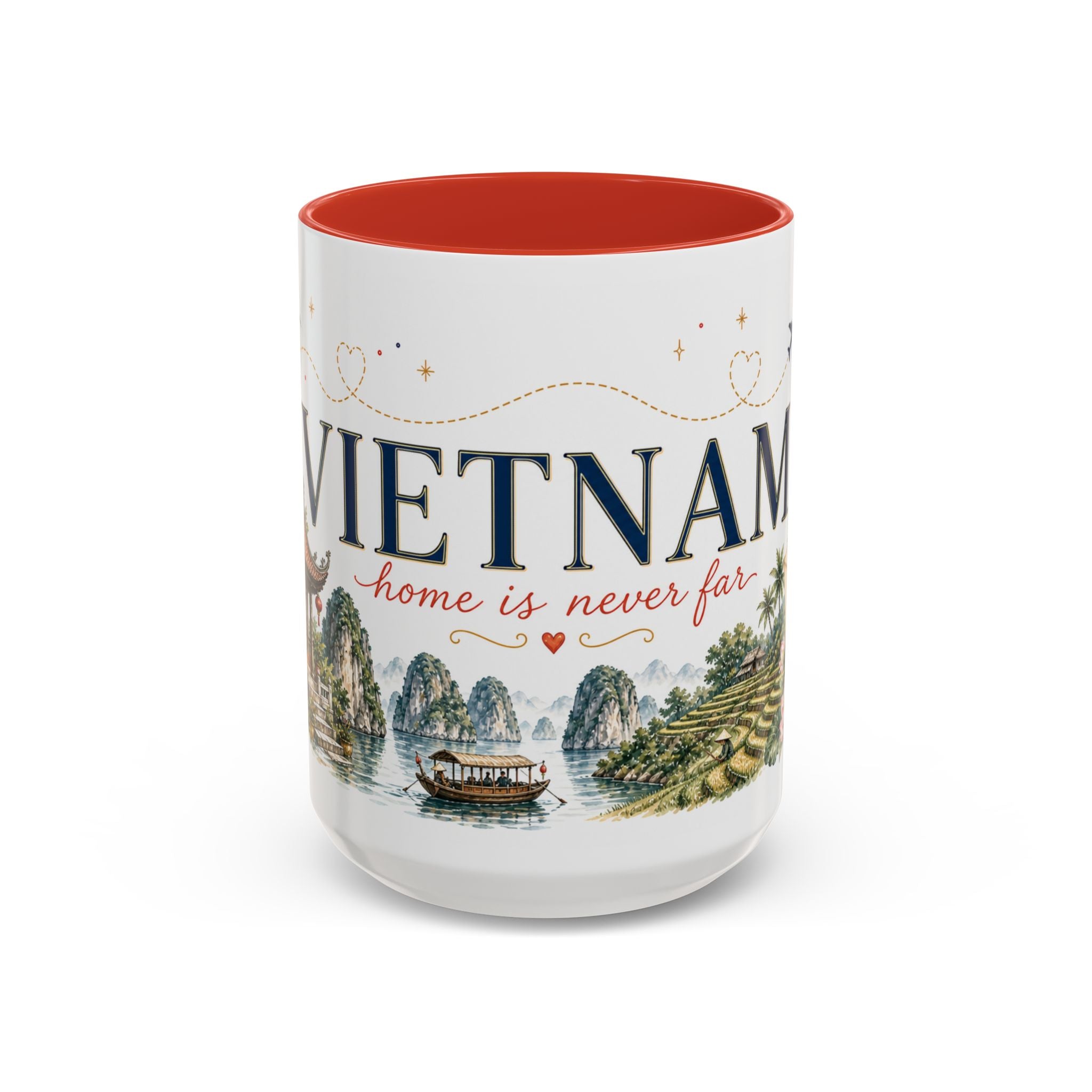 Vietnam Home Country Mug | Moving Away Gift | Long Distance Friendship | 11 oz 15 oz Accent Mug