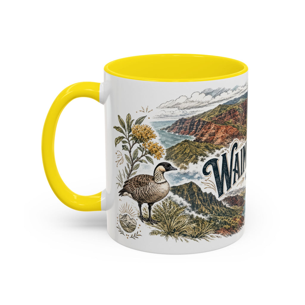 Waimea Canyon Mug, Kauai Travel Souvenir, Bucket List Gift, Accent Ceramic Coffee Mug 11oz 15oz