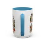 Madrid Coffee Mug | Spain Travel Souvenir | Vintage Illustrated City Gift | 11 oz 15 oz Accent Mug