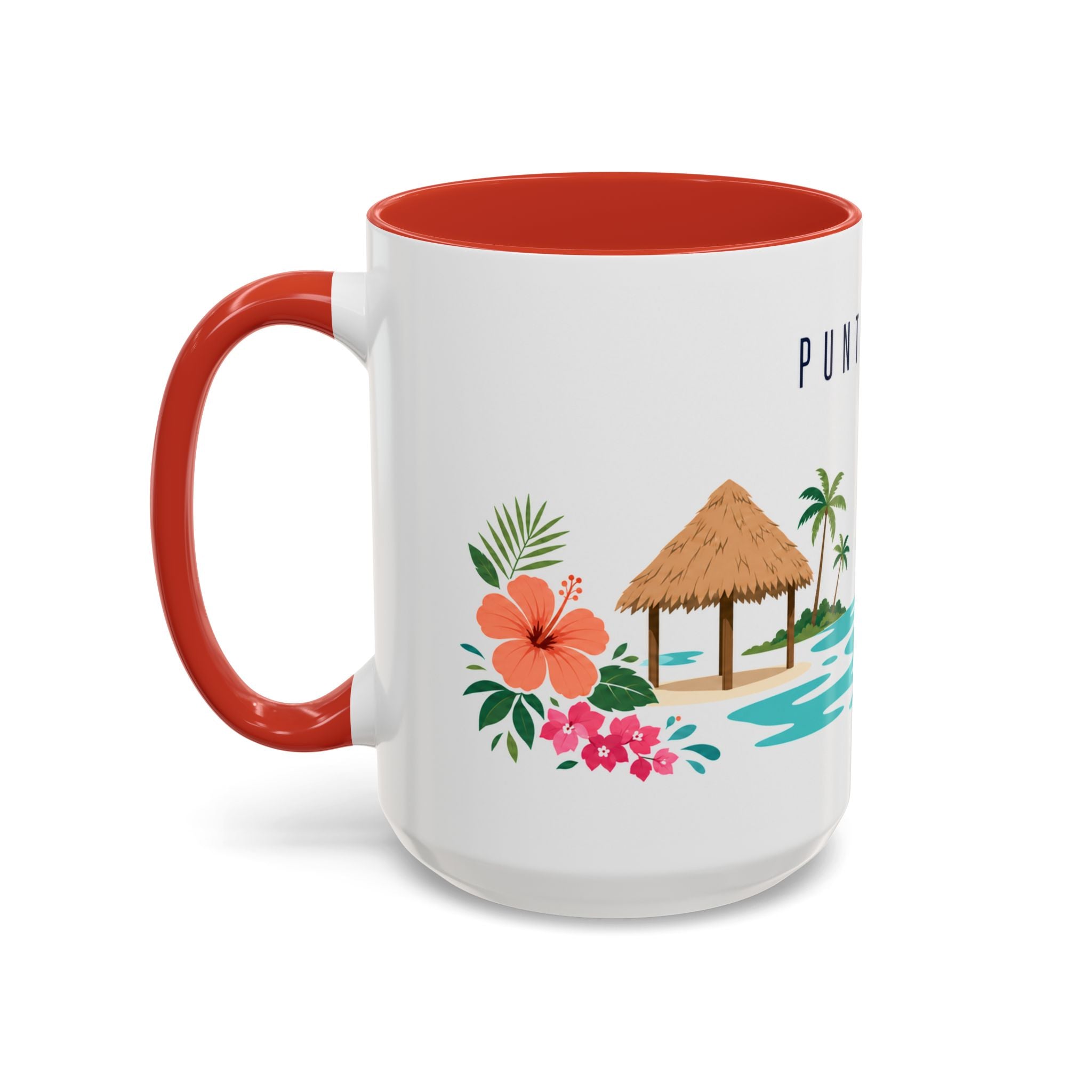 Punta Cana Coffee Mug | Dominican Republic Travel Souvenir | Porcelain Decal City Gift | 11oz 15oz Accent Mug