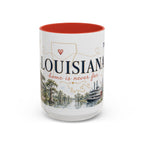 Louisiana Home State Mug | Moving Away Gift | Long Distance Friendship Coffee Cup | 11oz 15oz Accent Mug
