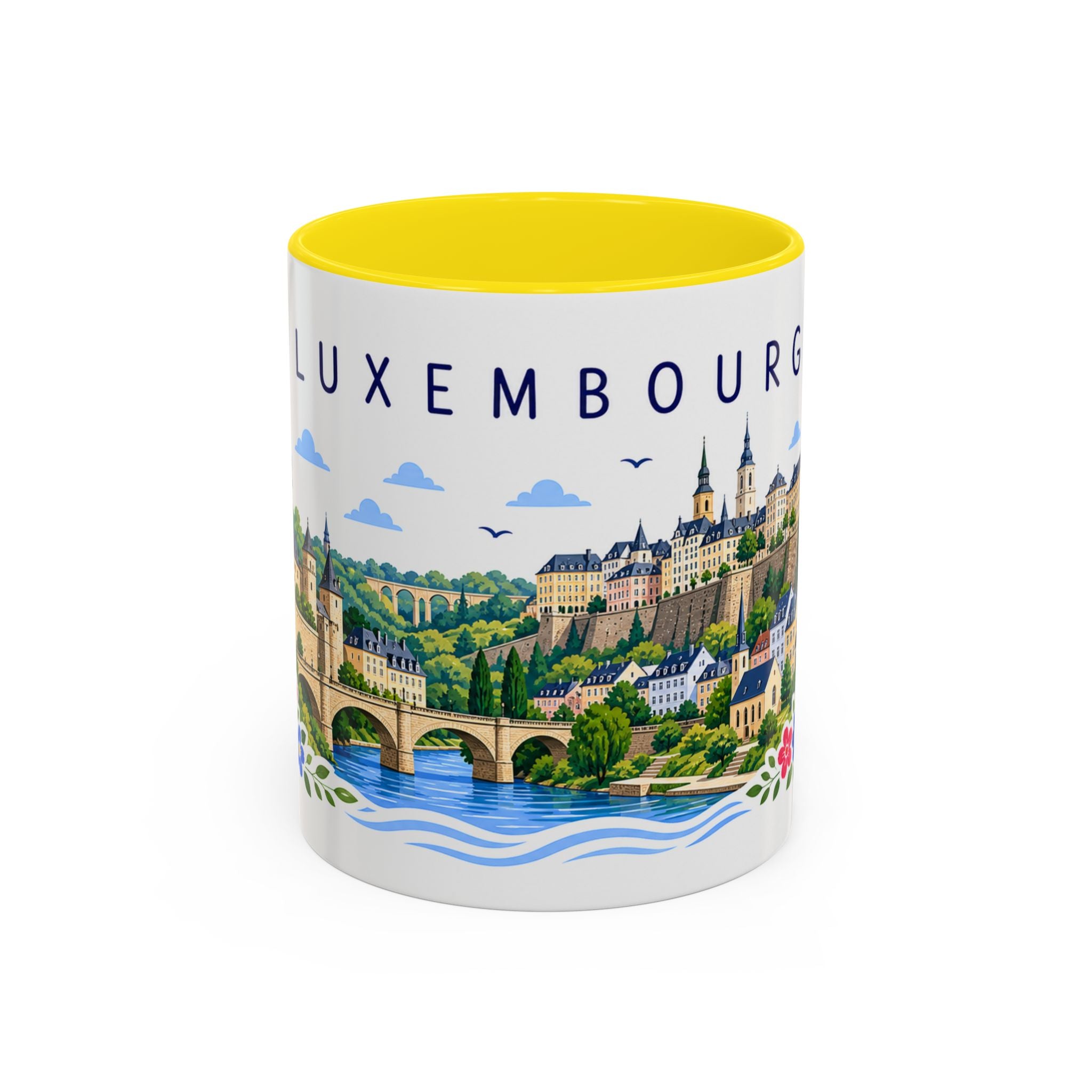 Luxembourg Coffee Mug | Travel Souvenir Accent Mug | Place Gift Ceramic Cup 11oz 15oz