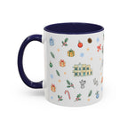 Miami Christmas Mug | Watercolor Art Deco City Souvenir (11oz/15oz)