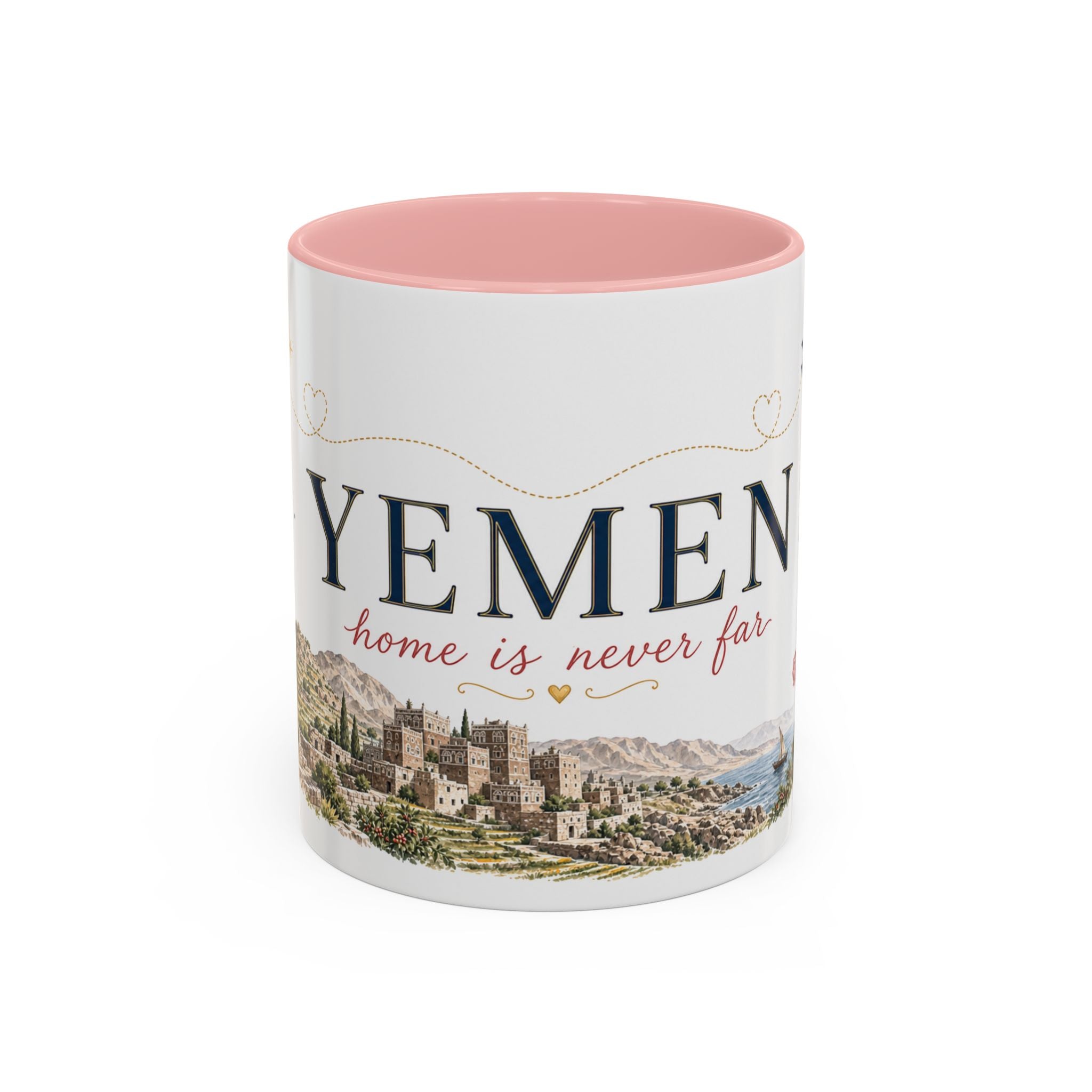 Yemen Home Country Mug | Moving Away Gift | Long Distance Friendship | 11 oz 15 oz Accent Mug