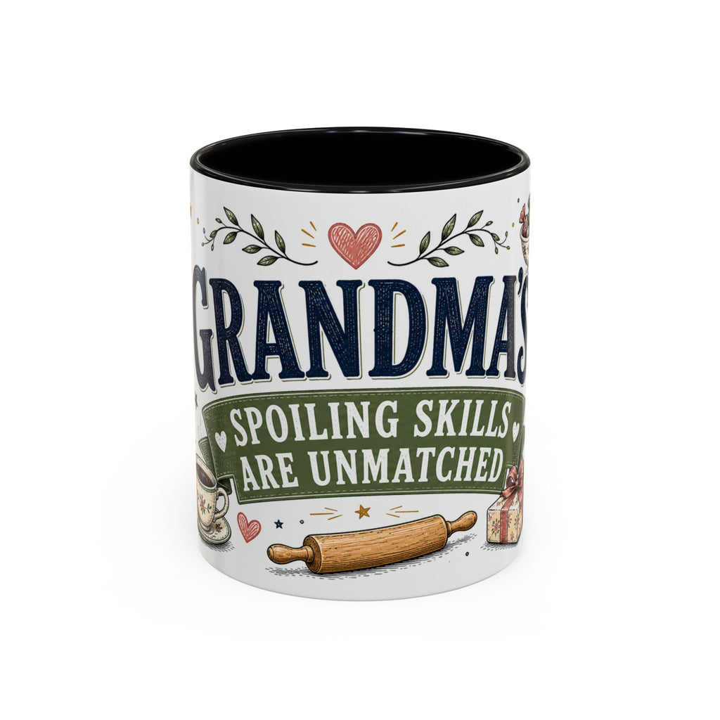 Grandma's Spoiling Skills Are Unmatched Coffee Mug | Funny Gift From Grandkids | Accent Ceramic 11oz 15oz