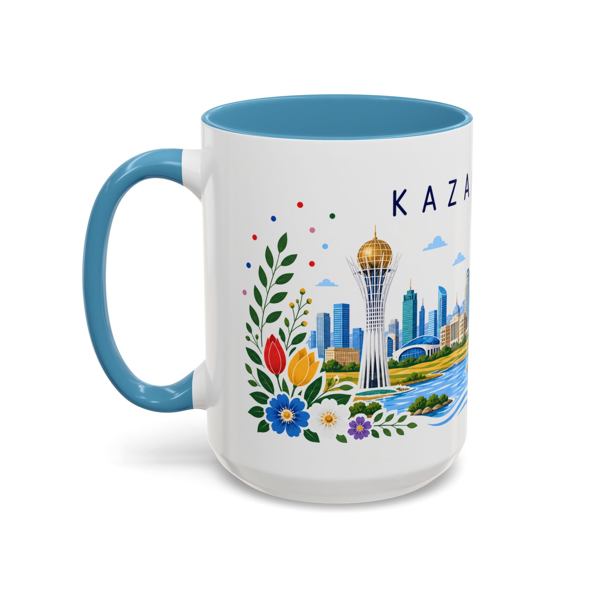 Kazakhstan Coffee Mug | Travel Souvenir Accent Mug | Place Gift Ceramic Cup 11oz 15oz