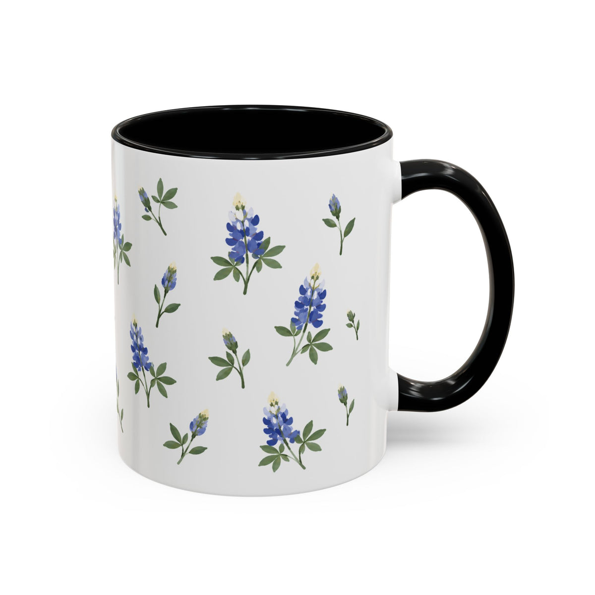 Texas Bluebonnet Mug, State Flower Floral Coffee Cup, 11oz Botanical Gift