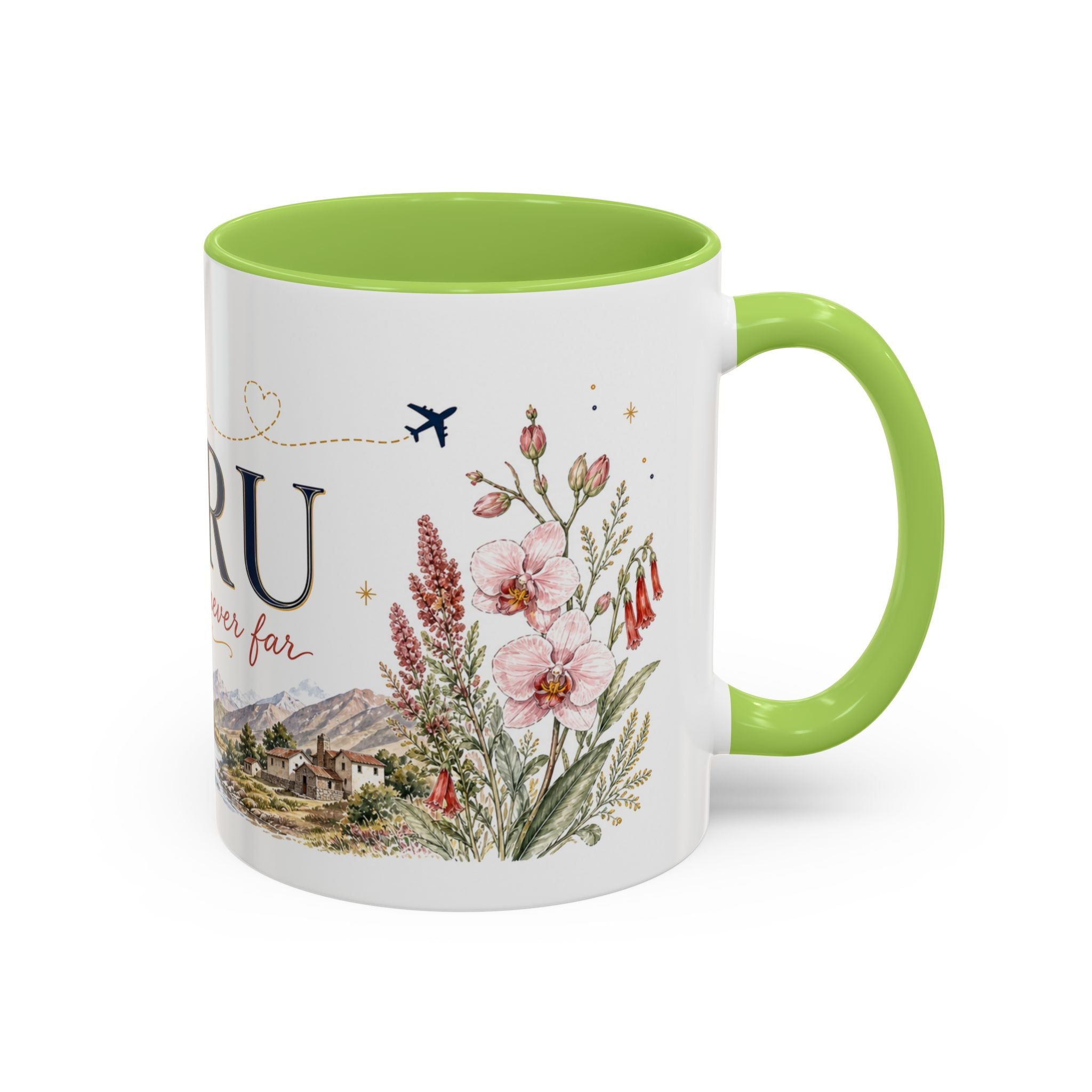Peru Home Country Mug | Moving Away Gift | Long Distance Friendship | 11 oz 15 oz Accent Mug
